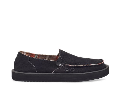 Chaussures Sanuk Donna ST Hemp Femme - Noir VSJFQI021
